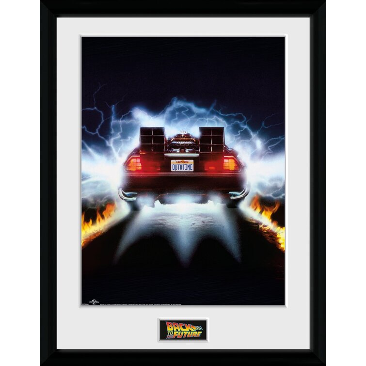 17 Stories Back To The Future Delorean Picture Frame Graphic Art & Reviews Wayfair.co.uk